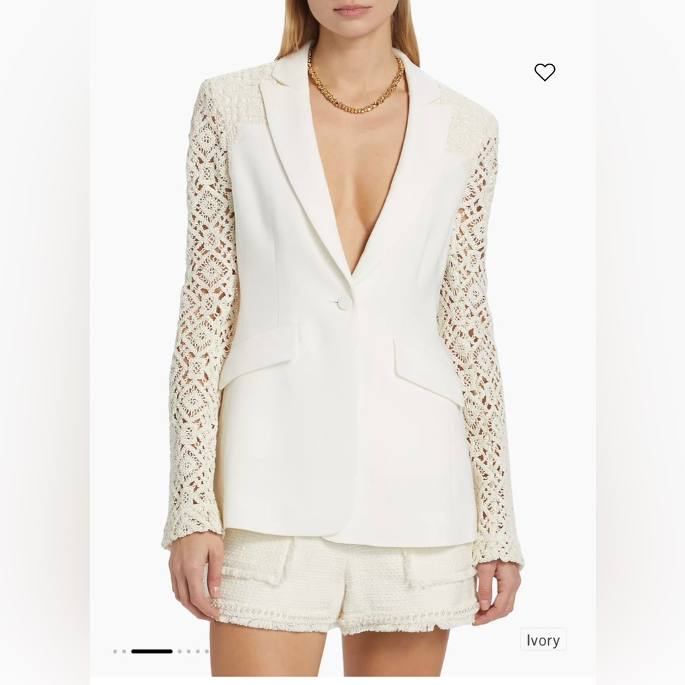 Geometric Crochet Blazer